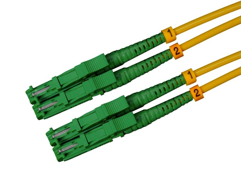 0,5m-15m E2000/APC-E2000/APC Duplex OS2 Glasfaser Kabel