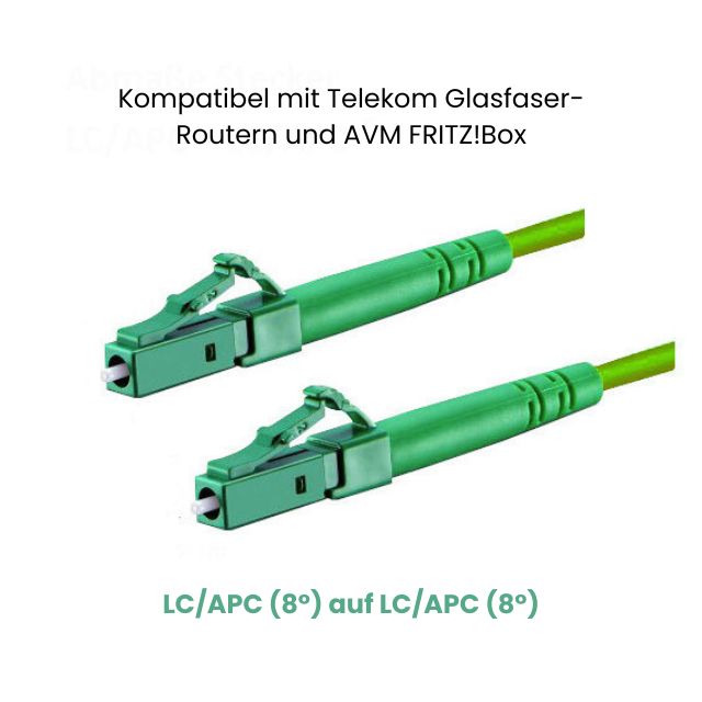 5m-30m LC/APC-LC/APC grün Simplex OS2 Glasfaser Kabel
