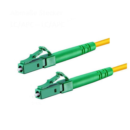 0,5m-75m LC/APC-LC/APC Simplex OS2 Glasfaser Kabel