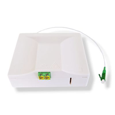 Bis 50m LCA (8°) Glasfaserkabel FTTH Ziehbox vorkonfektioniert mit Anschlussdose