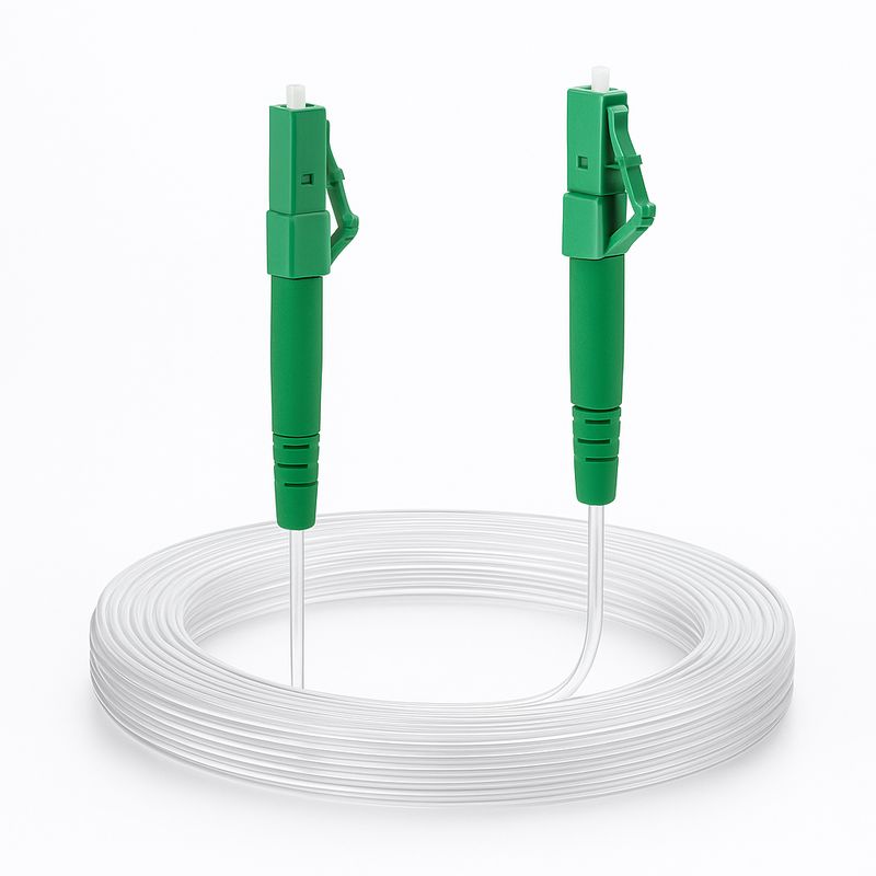 1m-30m LC/APC-LC/APC transparent Simplex OS2 Glasfaser Kabel