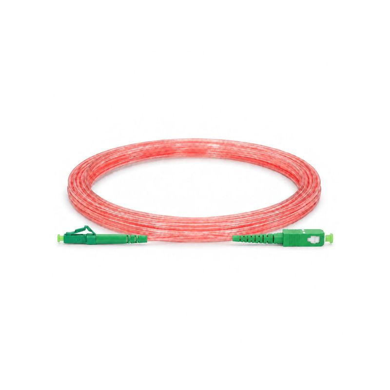 Glasfaserkabel FTTH Klebekabel LC/APC–SC/APC Transparent