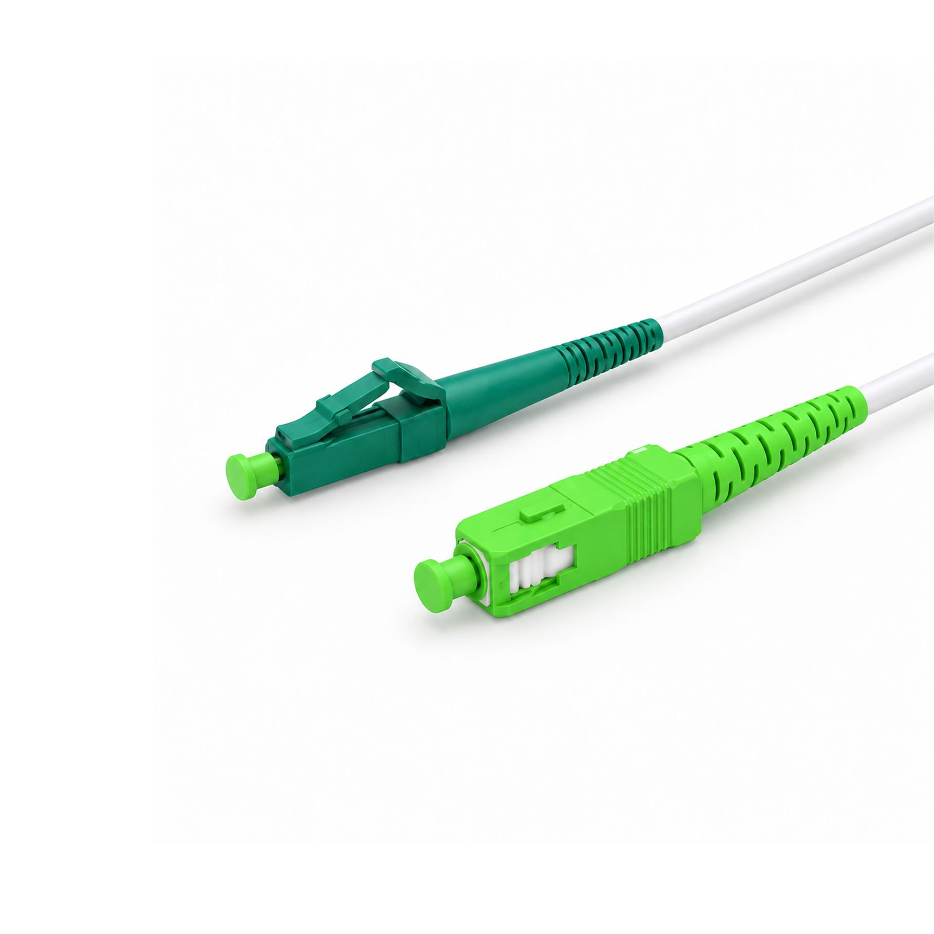 CONBIC® FTTH Glasfaserkabel LC/APC–SC/APC mit Durchzugshilfe