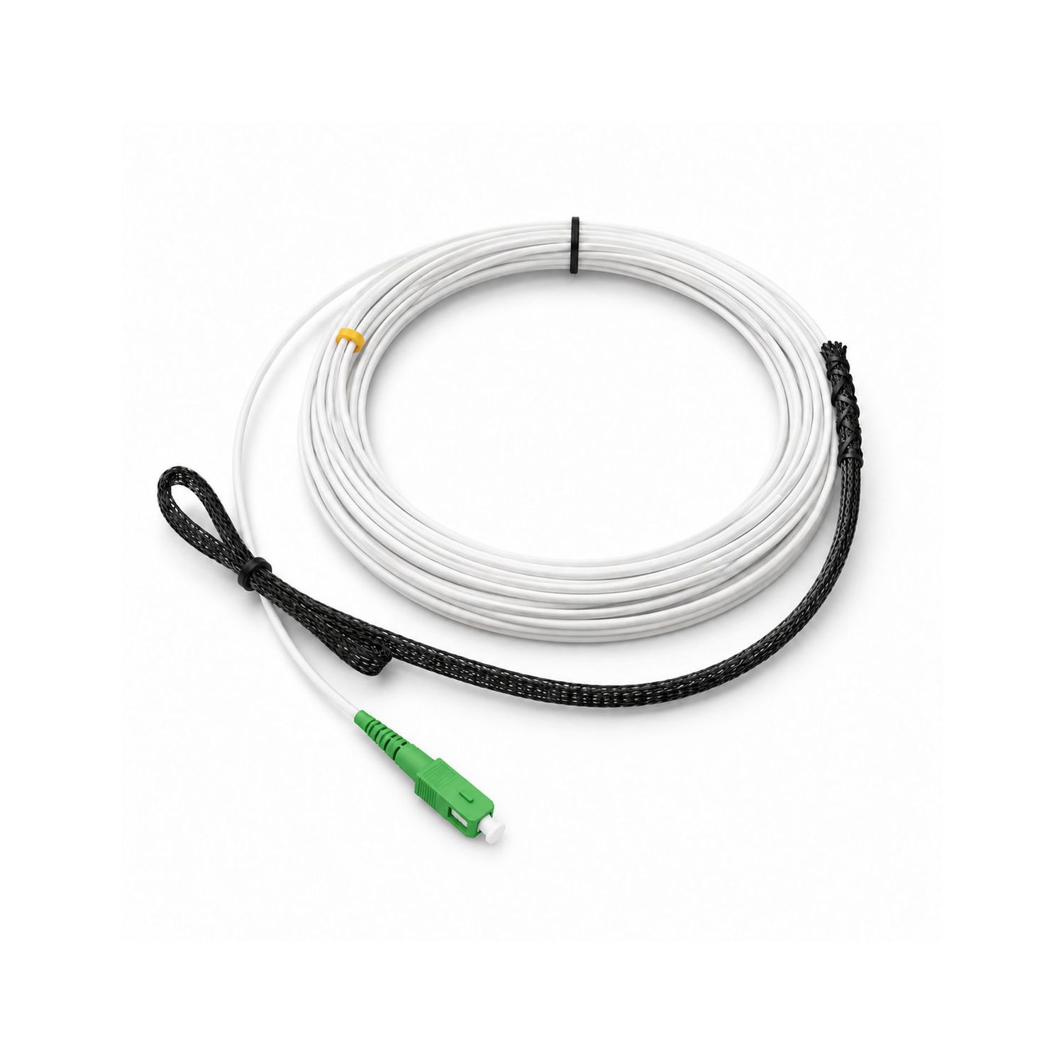 CONBIC® FTTH Glasfaserkabel LC/APC–SC/APC mit Durchzugshilfe