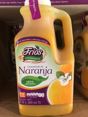 Frios Fruit Concentrate ORANGE 1.8 L FROZEN