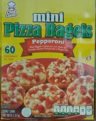 Chef Gusto Mini Pepperoni Pizza Bagels (60 pcs)