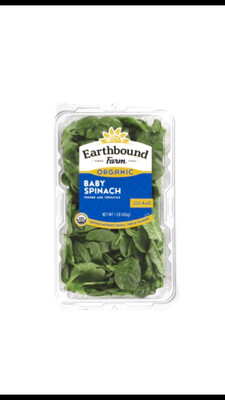 Earthbound Farm Organic Fresh  Baby Spinach (454 g)