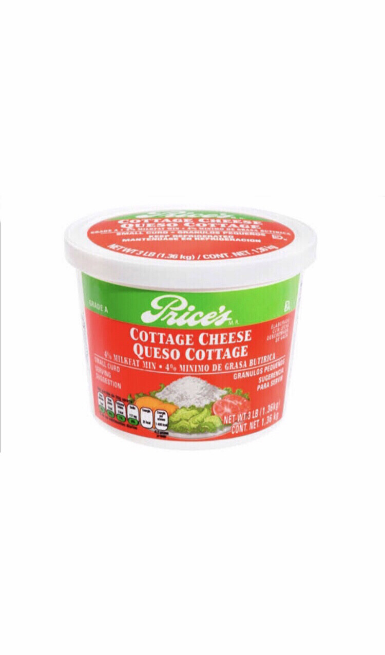 Price&#39;s Cottage Cheese 1.36 kg Tub