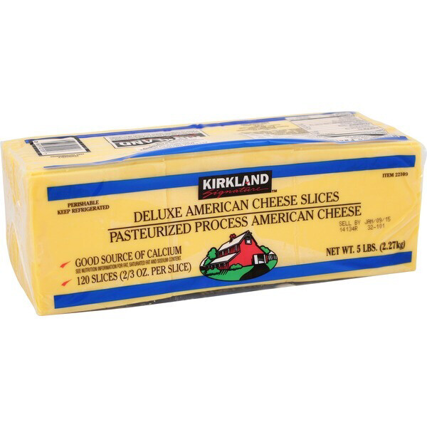 Kirkland American Cheese (72 slices 1.36kg)