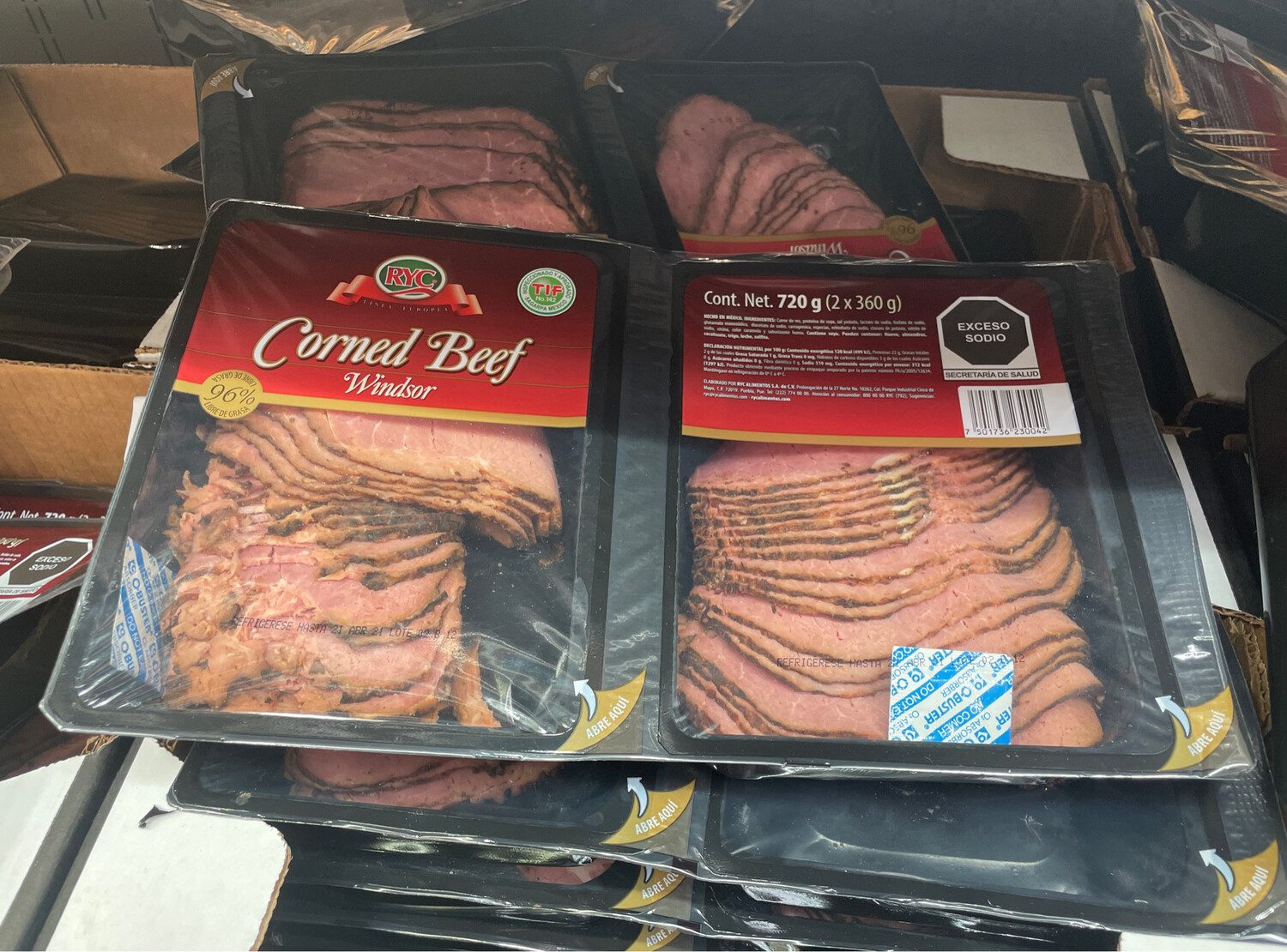RYC Sliced Corned Beef 2/360g