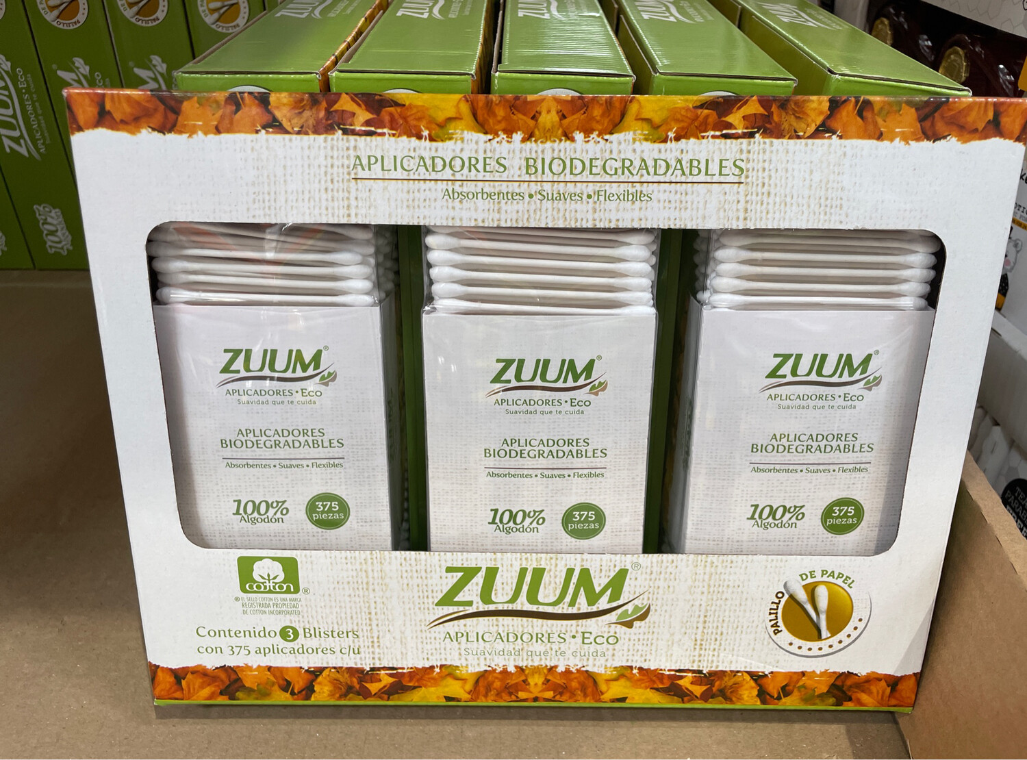 Zuumm Paper &amp; Cotton Q-tips 3/375pz *