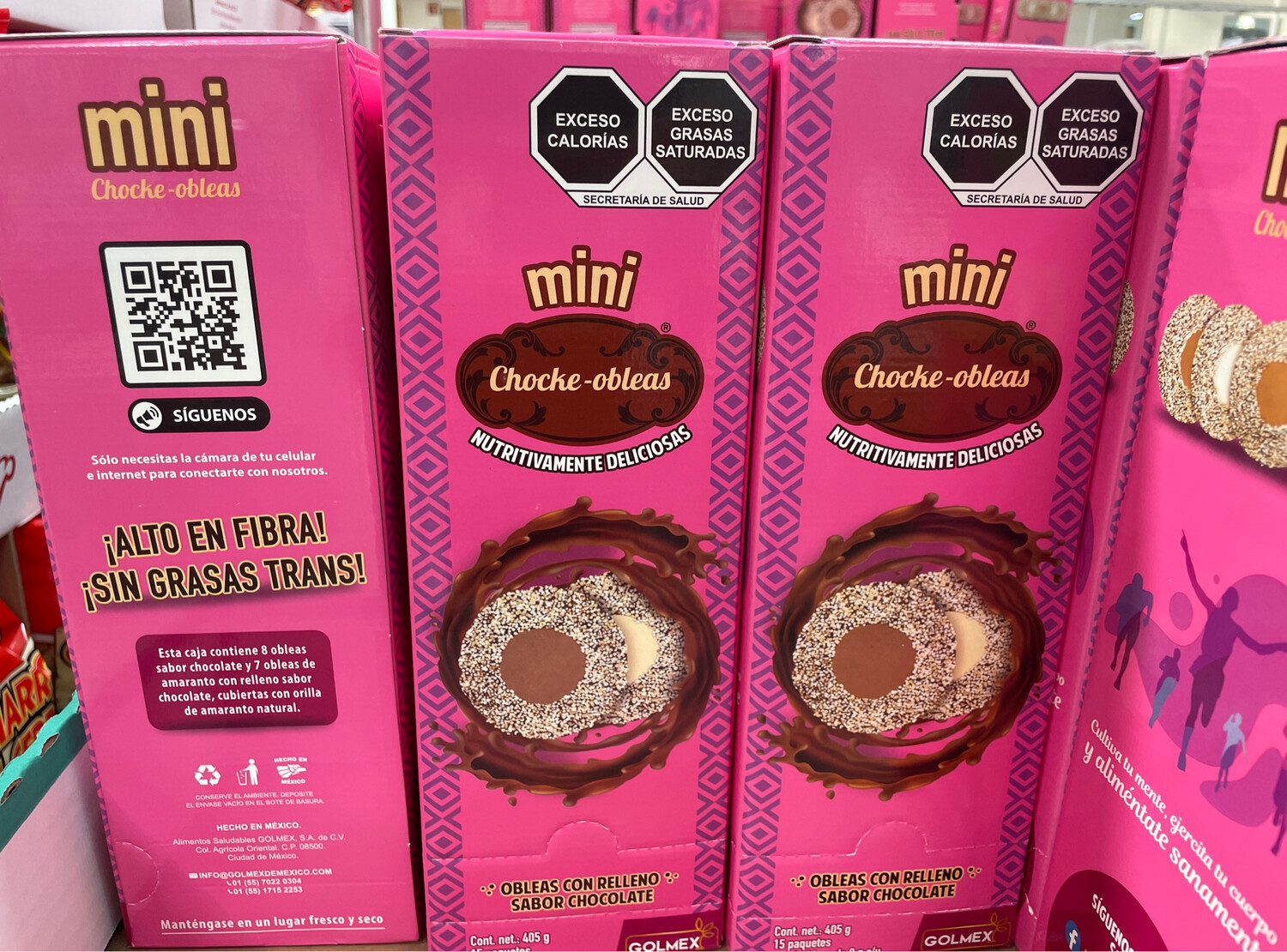 Golmex Amarant Wafers with Chocolate 15/27g