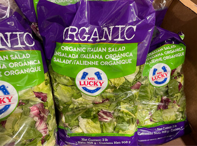Mr Lucky Organic Italian Salad Mix in Bag 908g