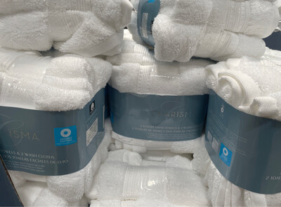 Charisma Hand &amp; Washcloths Towels White - 2 each 4 total 