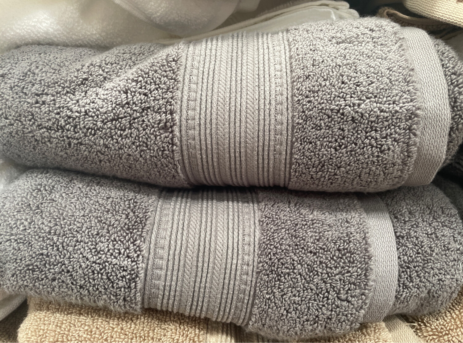 Charisma Bath Sheet Towel - Grey 36in x 70in   *