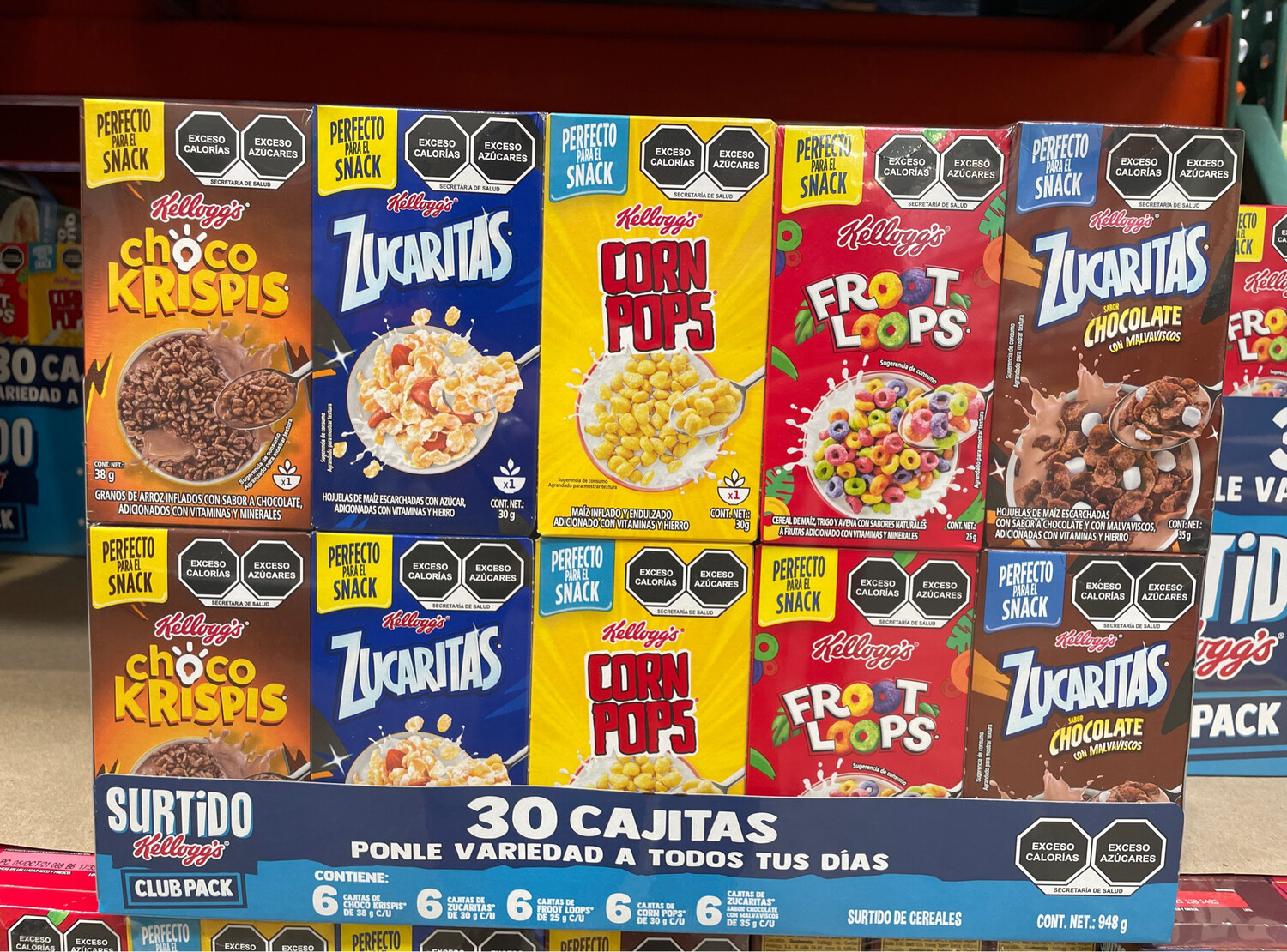 Kellogg’s Assorted Cereal 30/35g.  