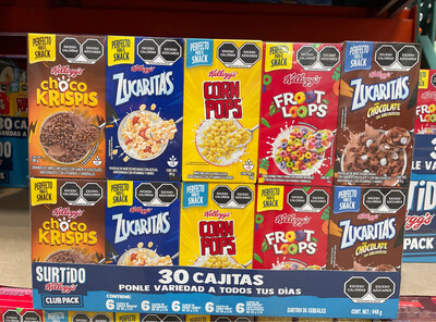 Kellogg’s Assorted Cereal 30/35g.  