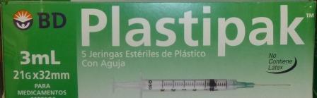 BD Syringes - 3 ml - 2 pack 5 pieces