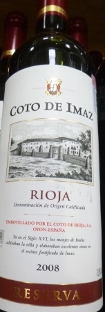 Coto de Imaz Reserva Red Wine   *