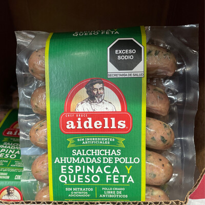 Aidells Feta Spinach & Chicken Sausages (907g) 