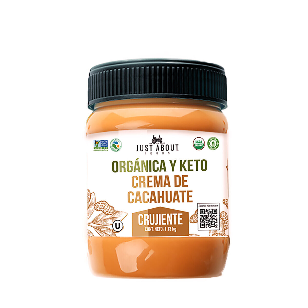 Just About Foods Organic Crunchy Peanut Butter 1.13K