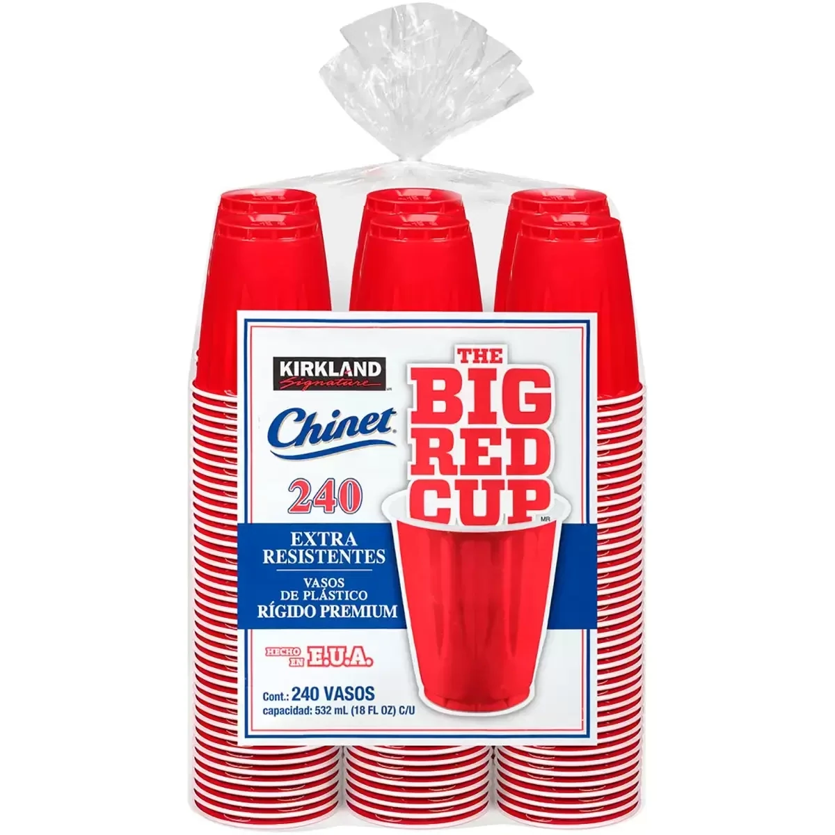 Kirkland Big Red Cups (240/532 ml). *