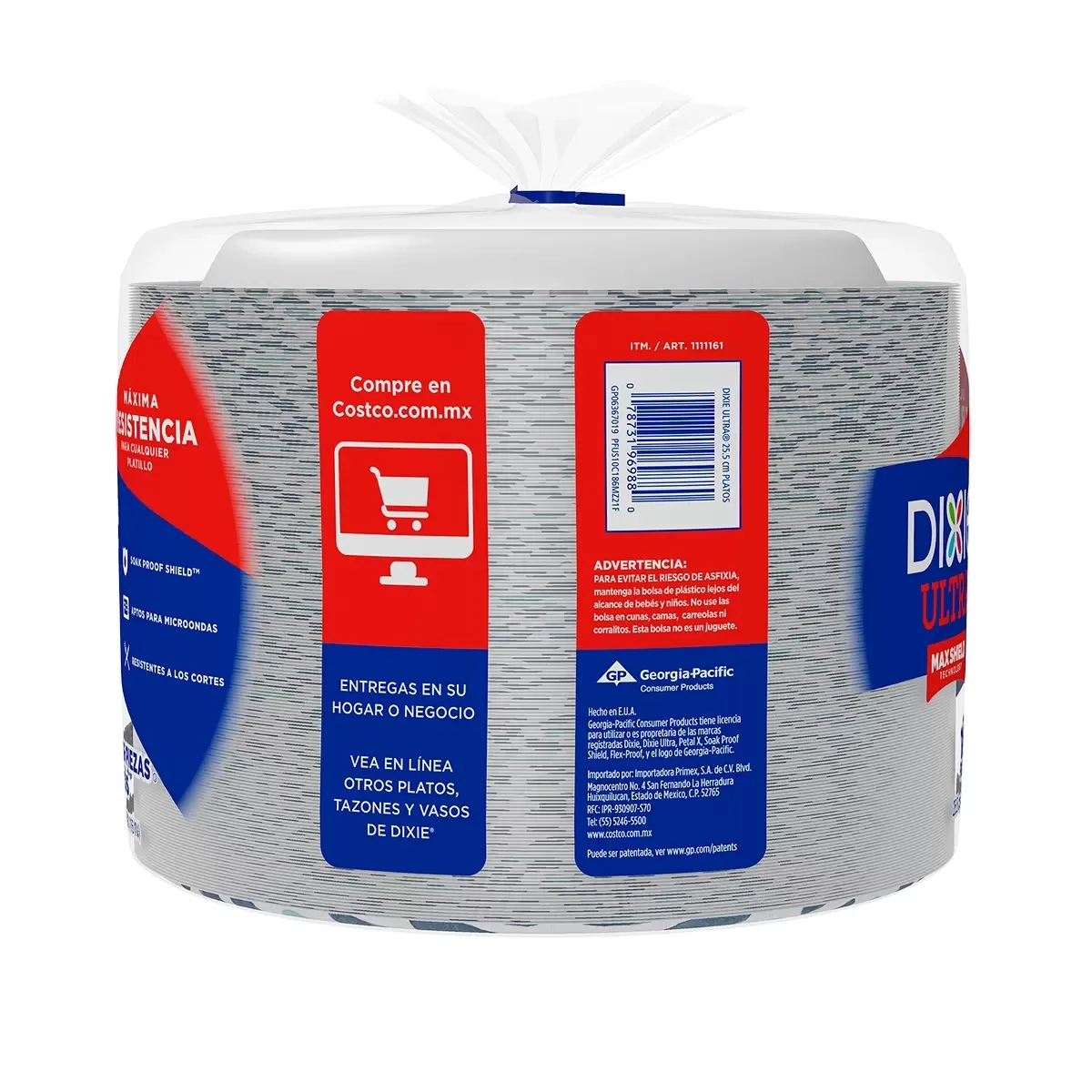 Dixie Paper Plates (186 pcs / 10&quot;)   *