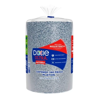 Dixie Paper Plates - Biodegradable (285 - 8.5&quot;)   *