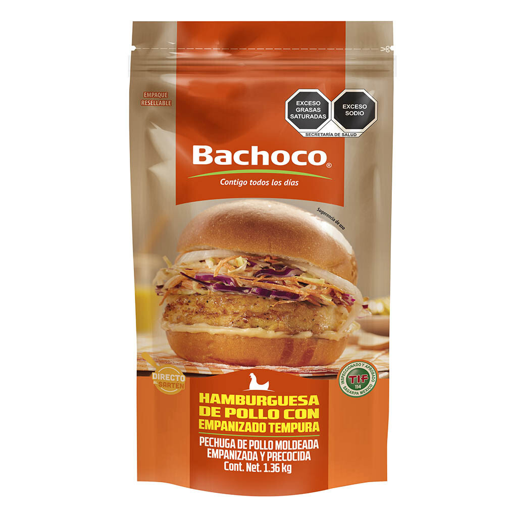 Bachoco Chicken Burgers 1.36kg - FROZEN