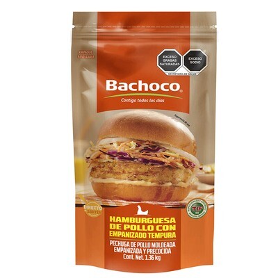 Bachoco Chicken Burgers 1.36kg - FROZEN