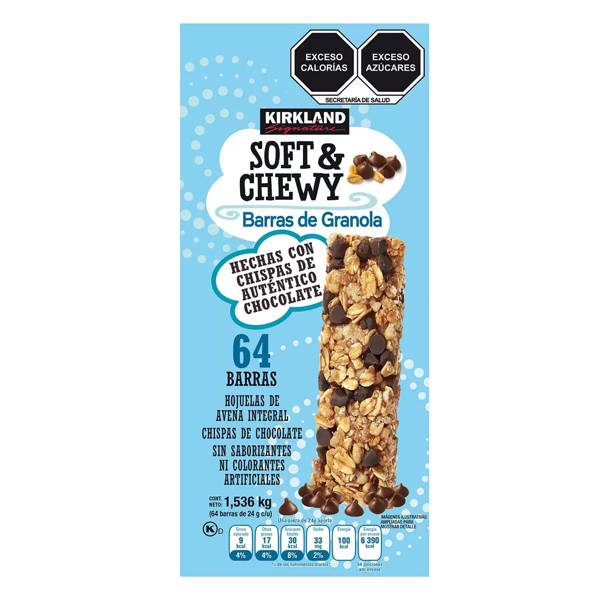 Kirkland Soft &amp; Chewy Granola Bars - 64 bars