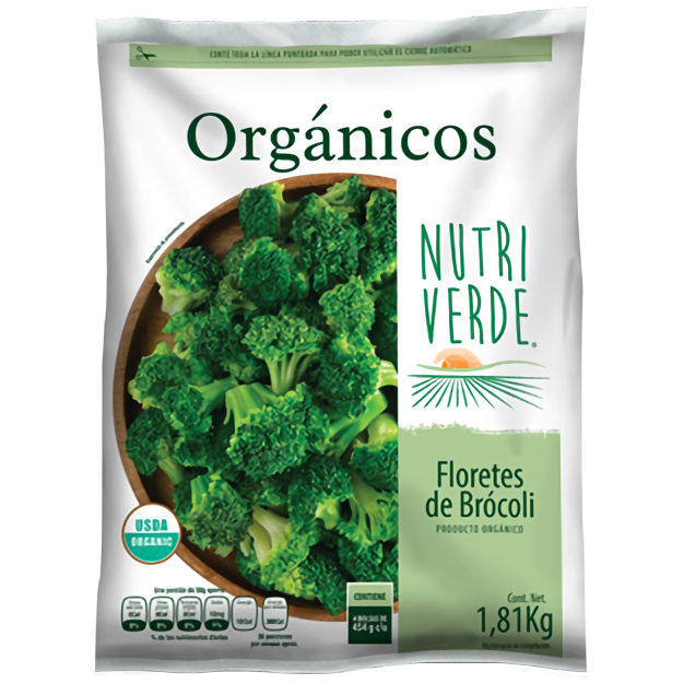 NutriVerde Organic Broccoli Floretes 1.81kg