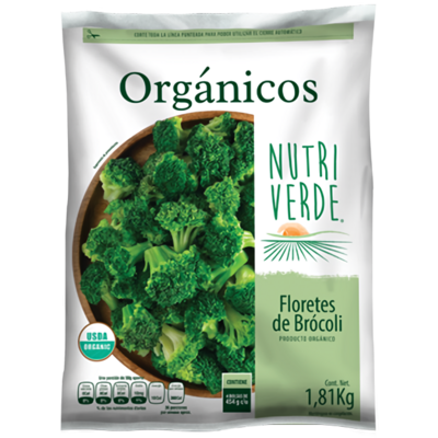 NutriVerde Organic Broccoli Floretes 1.81kg