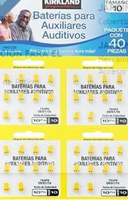 Hearing Aid Batteries #10  (48 qty)   *