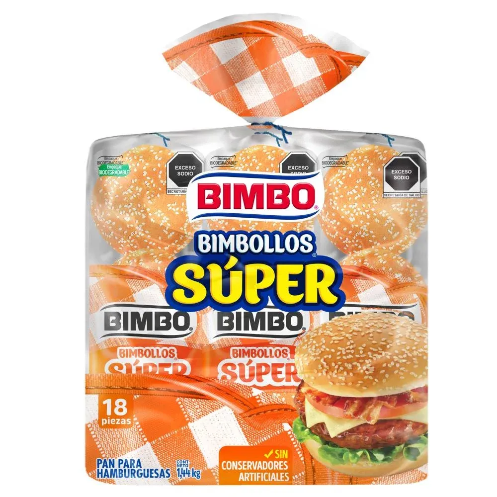 Bimbo Bimbollos Extra Large Hamburger Buns (18 pcs)