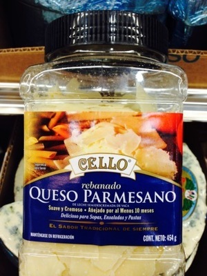 Cello Parmesan Cheese Shaved