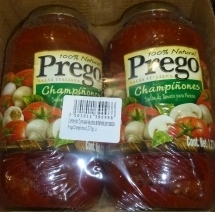 Prego Spaghetti Sauce w/mushrooms - 2 jars