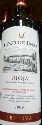 Coto de Imaz Reserva Red Wine   *