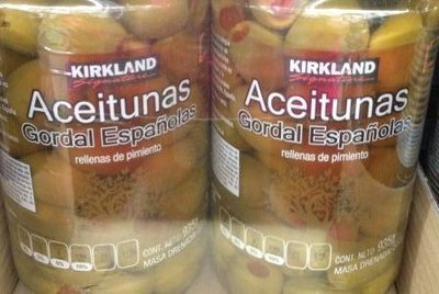 Kirkland Olives - Gordal Espanolas - 2 pack