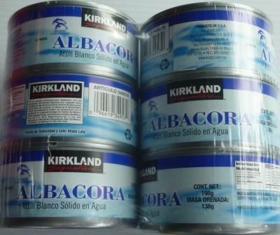 Kirkland Albacore (Tuna) - water