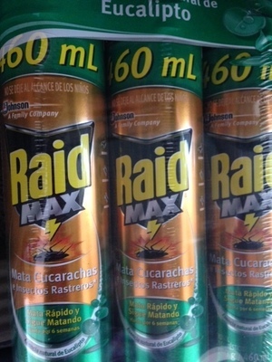 Raid MAX Roach &amp; Other Pests Spray - 3 cans   *