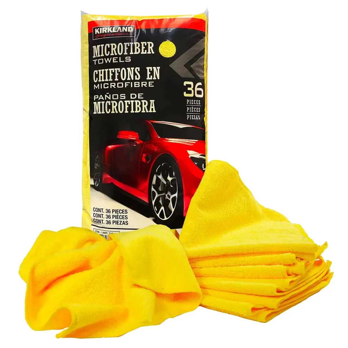 Kirkland Signature Microfiber Towels - 36 pcs  (40.64cm x 40.64cm)    *