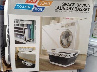 Pop &amp; Load Collapsible Laundry Basket   *