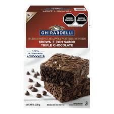Ghirardelli Brownie Triple Chocolate mix 2.2kg (4 bags)