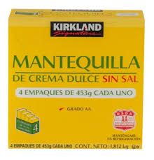 Kirkland Butter - without salt - 4 bars/454g  (LARGE)