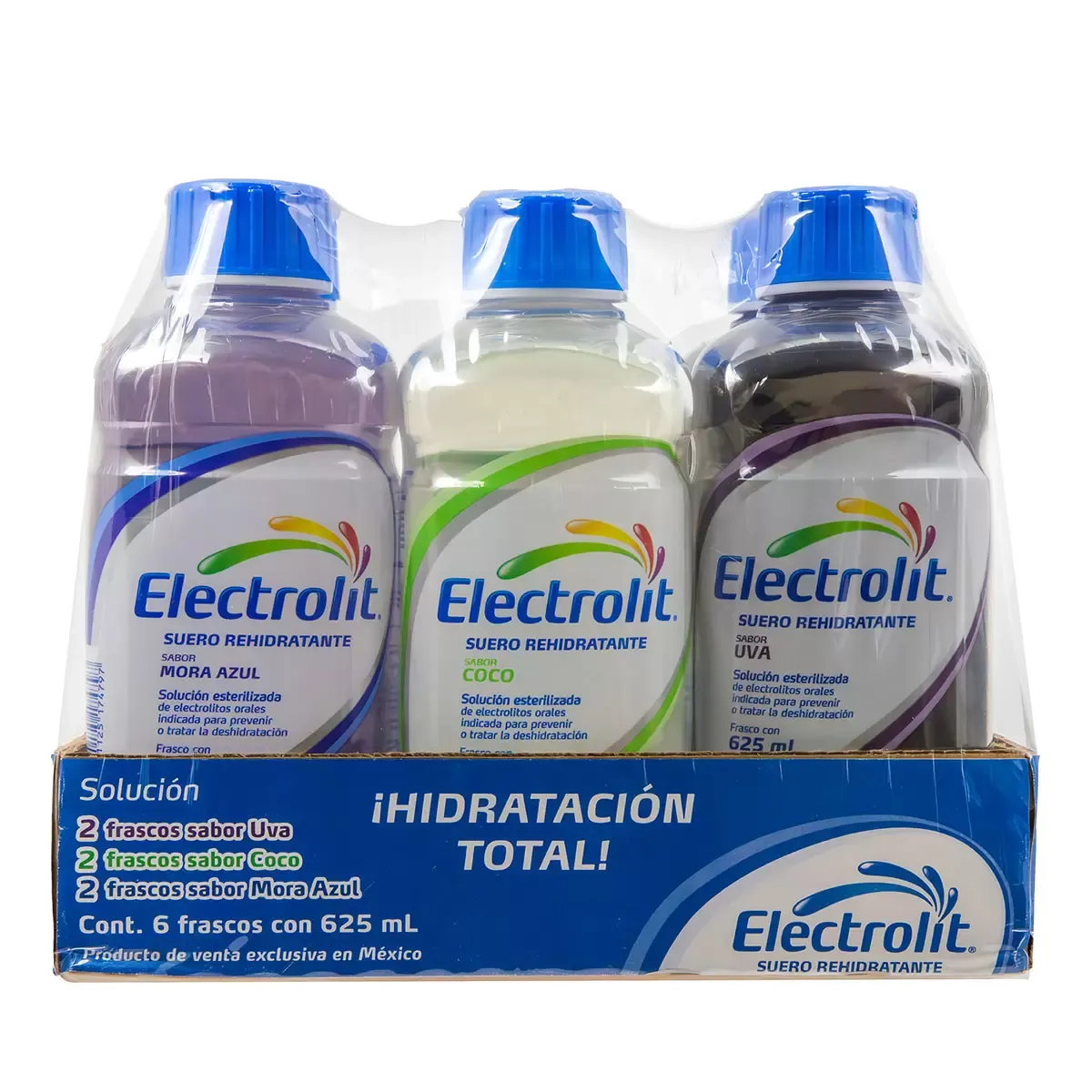 Electrolit Mix (blueberry, coconut, grape) 6/625ml