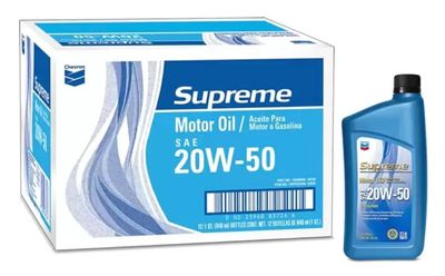 Chevron 20w - 50 Motor Oil - 12 bottles (1L) *