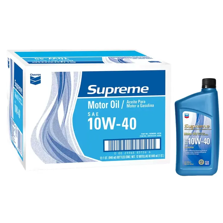 Chevron 10w - 40 Motor Oil - box of 12 (1L) *
