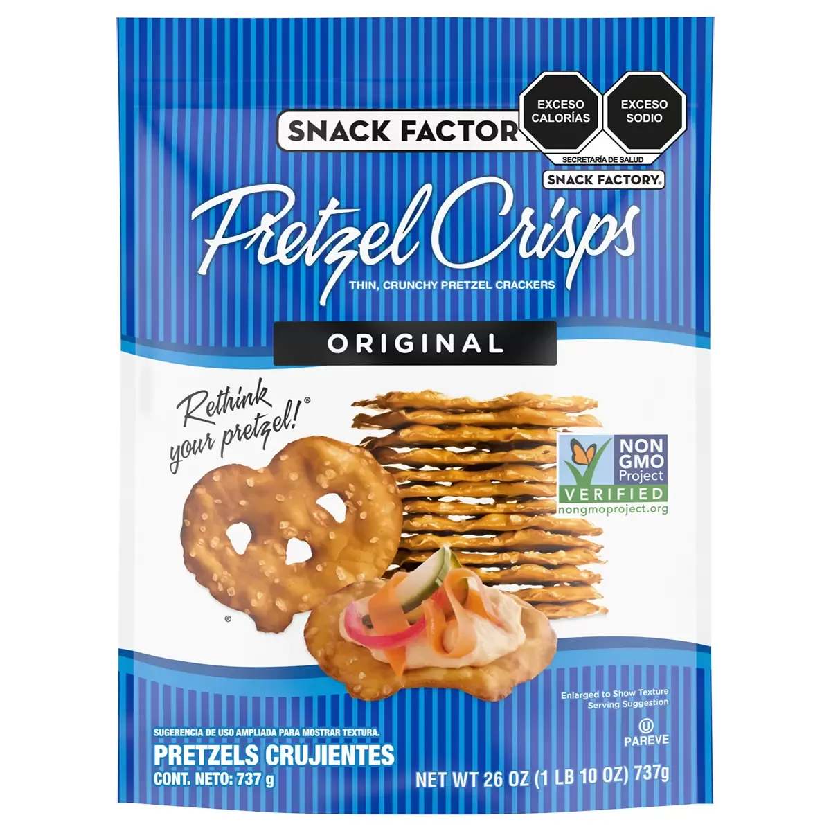 Original Pretzel Crisps 737g