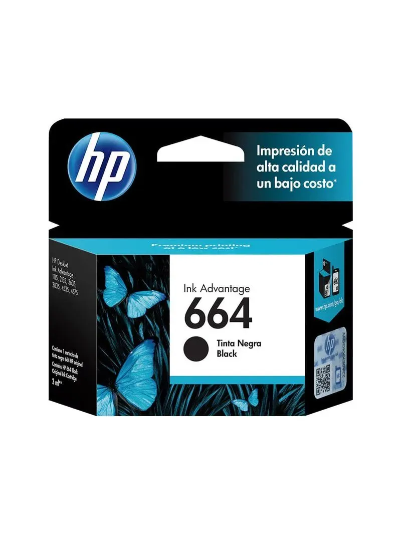 HP #664 Ink Cartridge - Black   *